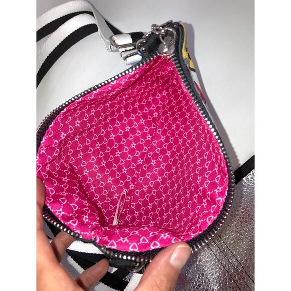 BRIGHTON SMALL MULTI COLOR AND PRINT NYLON CROSSBODY BAG - Picture 5 of 6